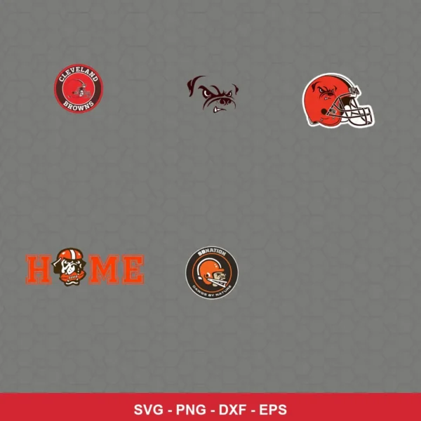 modern Browns player SVG expressing neutral for Cricut and Silhouette