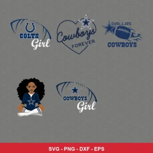 modern Cowboys player SVG expressing neutral for Cricut and Silhouette
