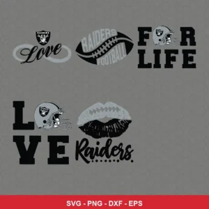 modern Raiders player SVG expressing team pride featuring raiders logo for Cricut and Silhouette