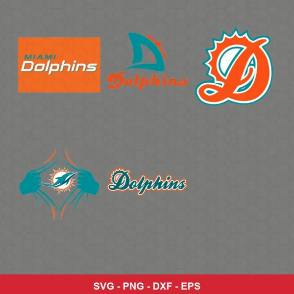 modern cartoon Dolphins player SVG expressing none featuring dolphins logo for Cricut and Silhouette