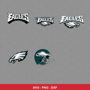 modern Eagles player SVG expressing N/A featuring eagles logo for Cricut and Silhouette