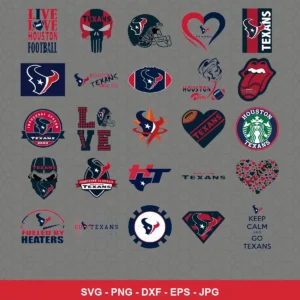 modern Texans player SVG expressing team pride for Cricut and Silhouette