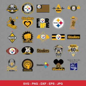 modern Steelers player SVG expressing team pride featuring steelers logo for Cricut and Silhouette