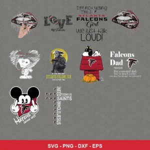 cartoon and playful Falcons player SVG expressing mockery featuring mickey mouse for Cricut and Silhouette