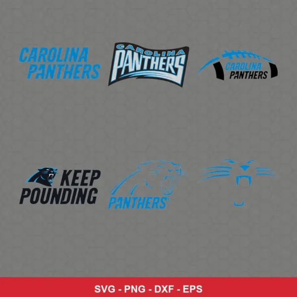 modern Panthers player SVG expressing neutral featuring team logos for Cricut and Silhouette