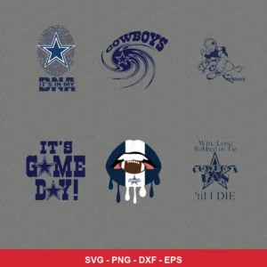 modern Cowboys player SVG expressing team pride for Cricut and Silhouette