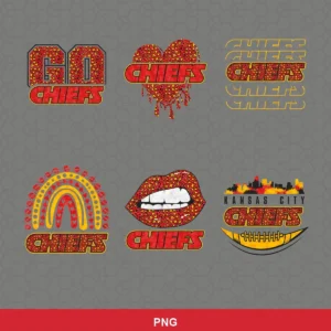 modern and vibrant Chiefs player SVG expressing team pride featuring text for Cricut and Silhouette