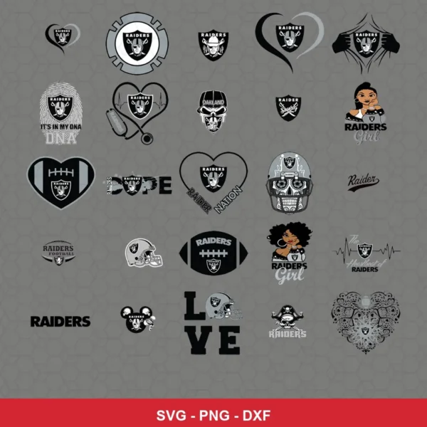 modern, graphic design with a sports theme Raiders player SVG expressing team pride for Cricut and Silhouette