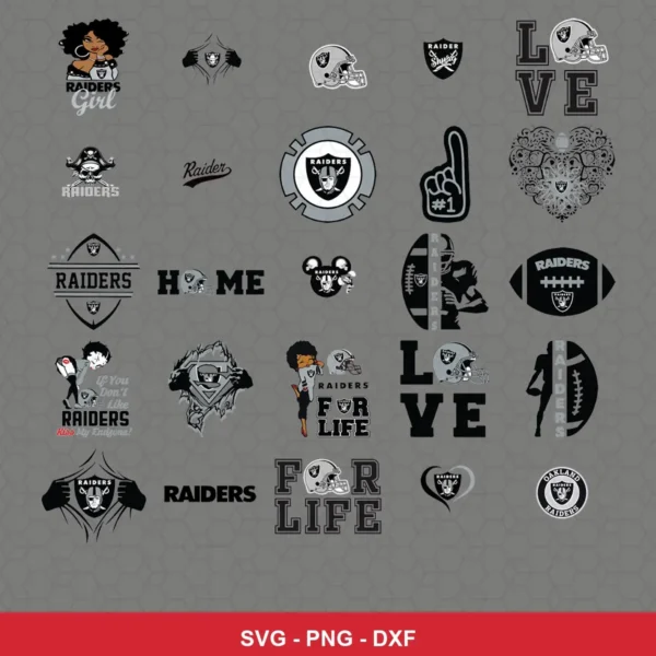 modern Raiders player SVG expressing team pride featuring raiders logo for Cricut and Silhouette