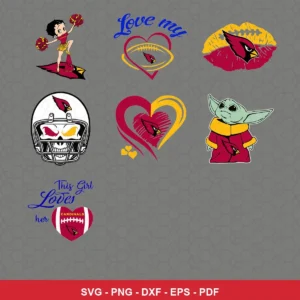 cartoon and modern with playful, cute character illustrations Cardinals player SVG for Cricut and Silhouette