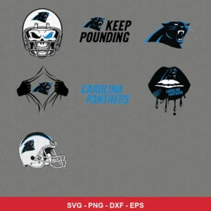 modern Panthers player SVG expressing team pride featuring panthers logo for Cricut and Silhouette