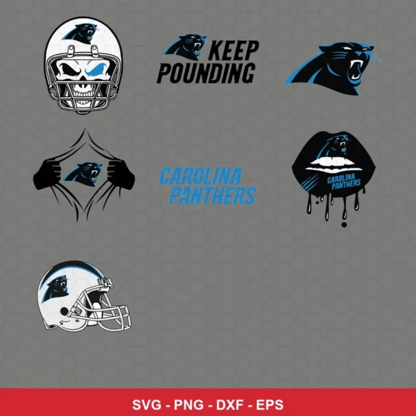 modern Panthers player SVG expressing team pride featuring panthers logo for Cricut and Silhouette