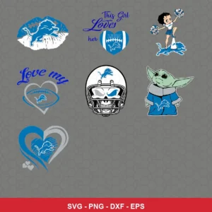 cartoon Lions player SVG expressing team pride for Cricut and Silhouette