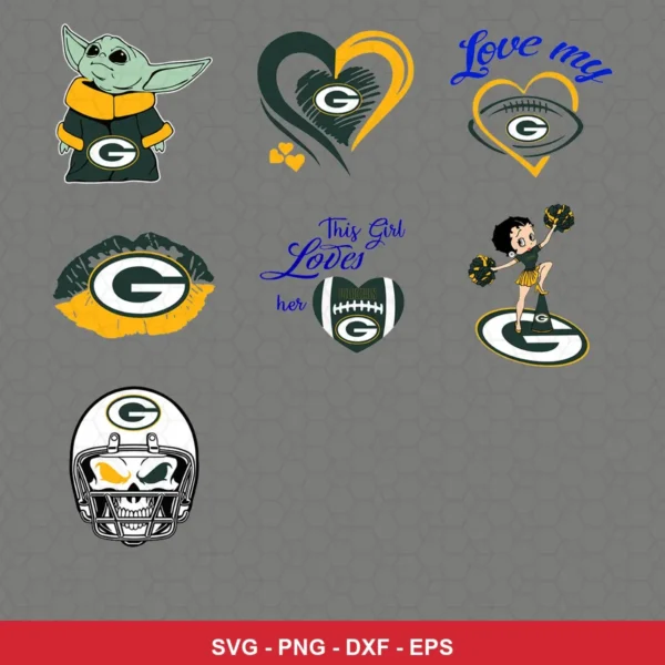 cartoon Packers player SVG expressing team pride for Cricut and Silhouette