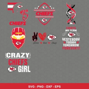 modern Chiefs player SVG expressing team pride featuring chiefs logo for Cricut and Silhouette