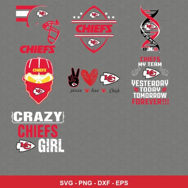 modern Chiefs player SVG expressing team pride featuring chiefs logo for Cricut and Silhouette