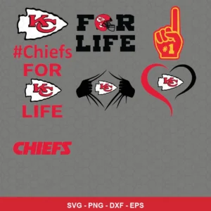 modern Chiefs player SVG expressing team pride featuring chiefs logo for Cricut and Silhouette