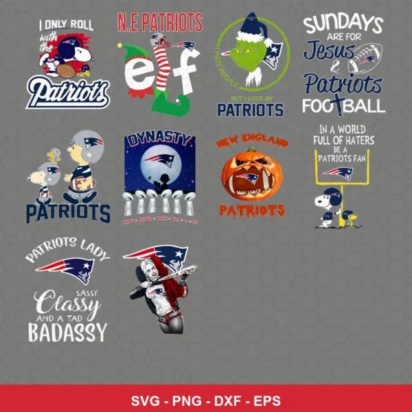 modern cartoon Patriots player SVG expressing team pride featuring patriots logo for Cricut and Silhouette