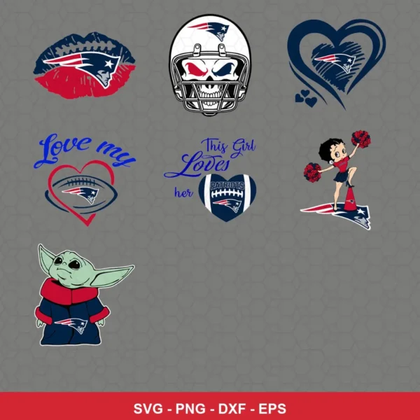 modern cartoon Patriots player SVG expressing team pride for Cricut and Silhouette