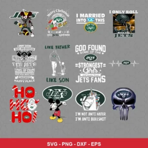 cartoon Jets player SVG expressing team pride featuring jets logo for Cricut and Silhouette