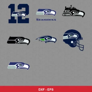 modern Seahawks player SVG expressing team pride for Cricut and Silhouette