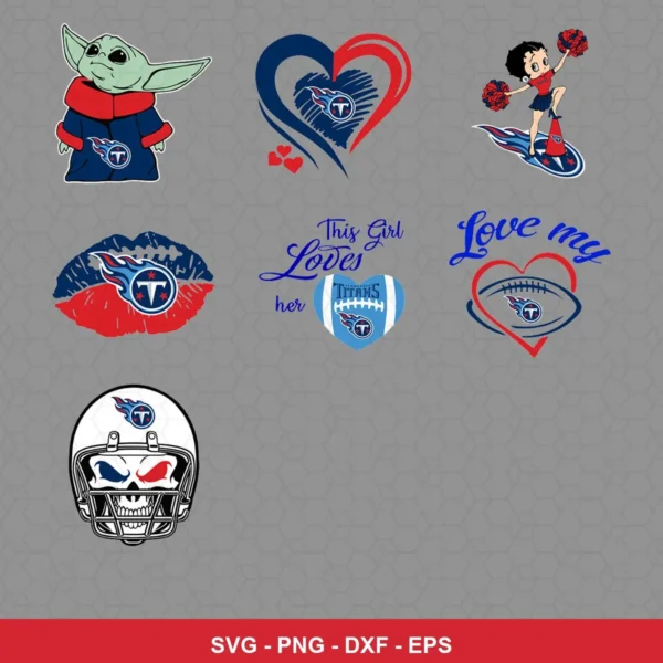 cartoon Titans player SVG expressing team pride for Cricut and Silhouette
