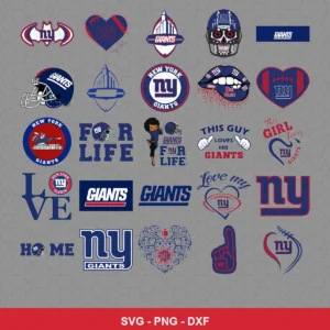 modern Giants player SVG expressing team pride featuring giants logo for Cricut and Silhouette