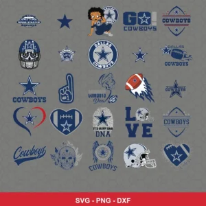 modern cartoon Cowboys player SVG expressing team pride for Cricut and Silhouette