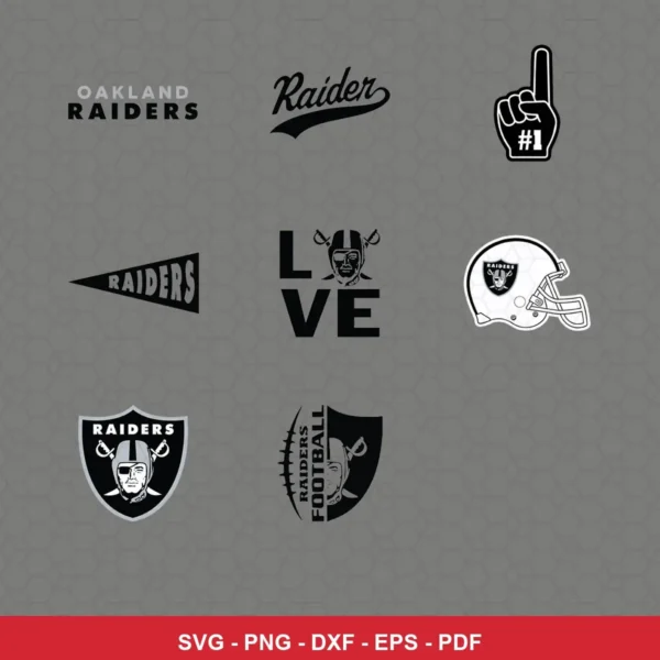 modern Raiders player SVG expressing team pride featuring team logos for Cricut and Silhouette