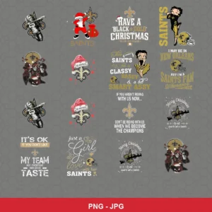 cartoon Saints player SVG expressing team pride featuring saints logo for Cricut and Silhouette