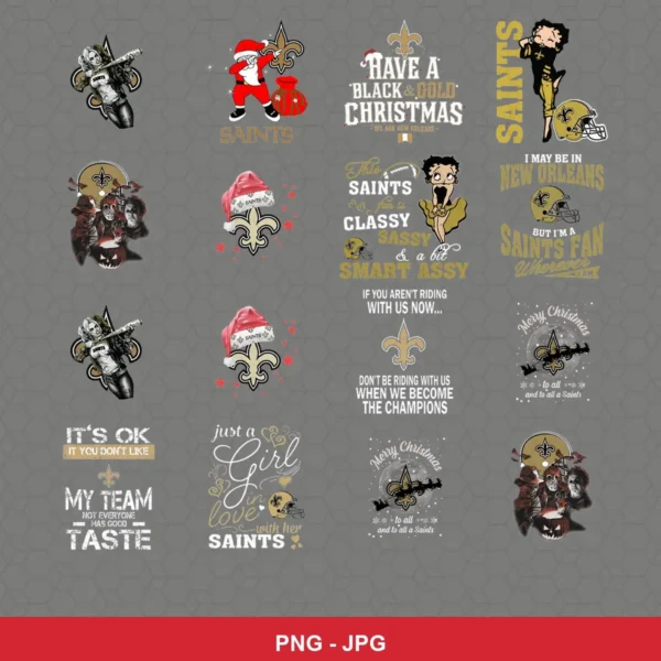 cartoon Saints player SVG expressing team pride featuring saints logo for Cricut and Silhouette