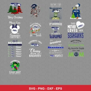 modern cartoon Seahawks player SVG expressing team pride for Cricut and Silhouette