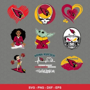 modern cartoon Cardinals player SVG expressing team pride for Cricut and Silhouette