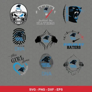 modern Panthers player SVG expressing team pride for Cricut and Silhouette