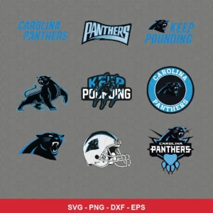 modern Panthers player SVG expressing team pride featuring panther logo for Cricut and Silhouette