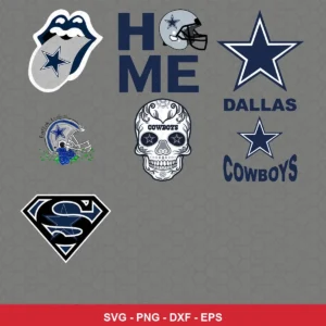 modern Cowboys player SVG expressing none for Cricut and Silhouette